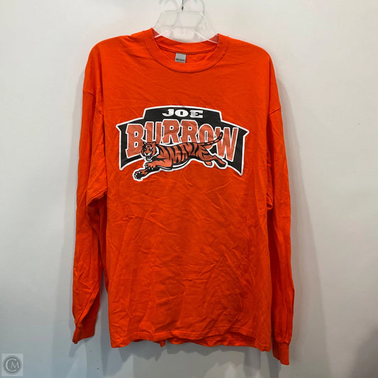 Top Long Sleeve By Gildan In Orange, Size: 2x