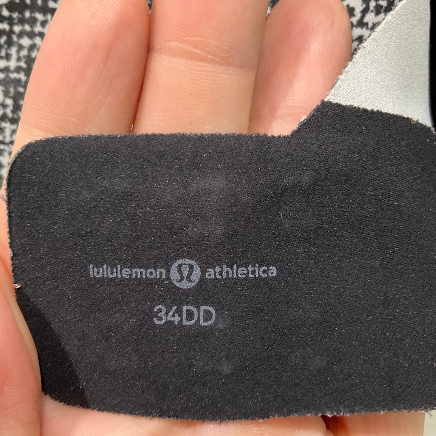 Athletic Bra By Lululemon In Black & White