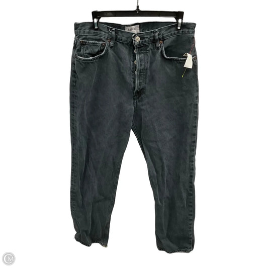 Jeans Straight By Agolde In Black, Size: 8