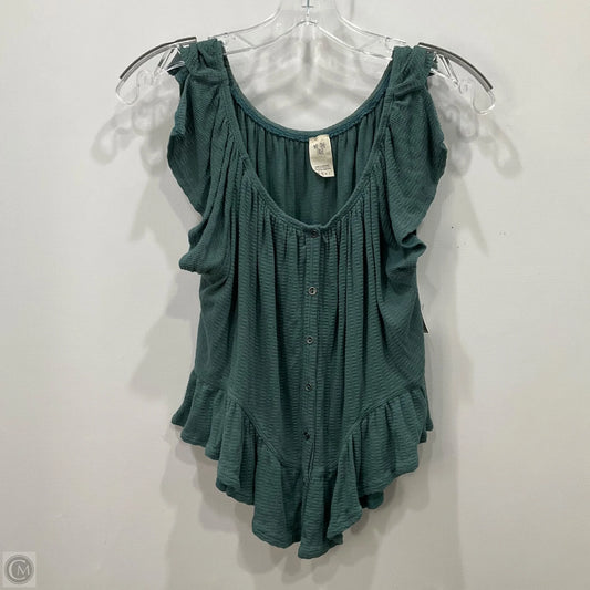Top Short Sleeve By Free People In Green, Size: S