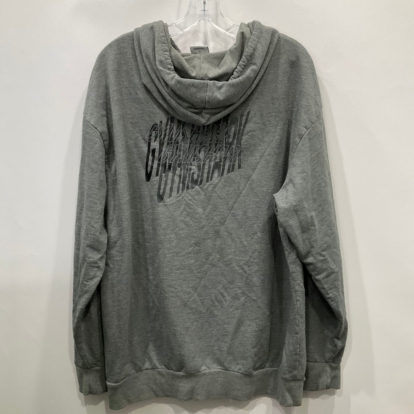 Sweatshirt Hoodie By Gym Shark In Grey, Size: L