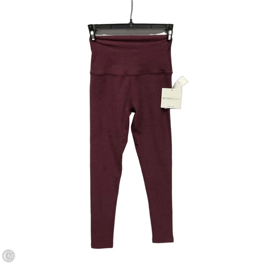 Athletic Leggings By Beyond Yoga In Maroon, Size: Xs