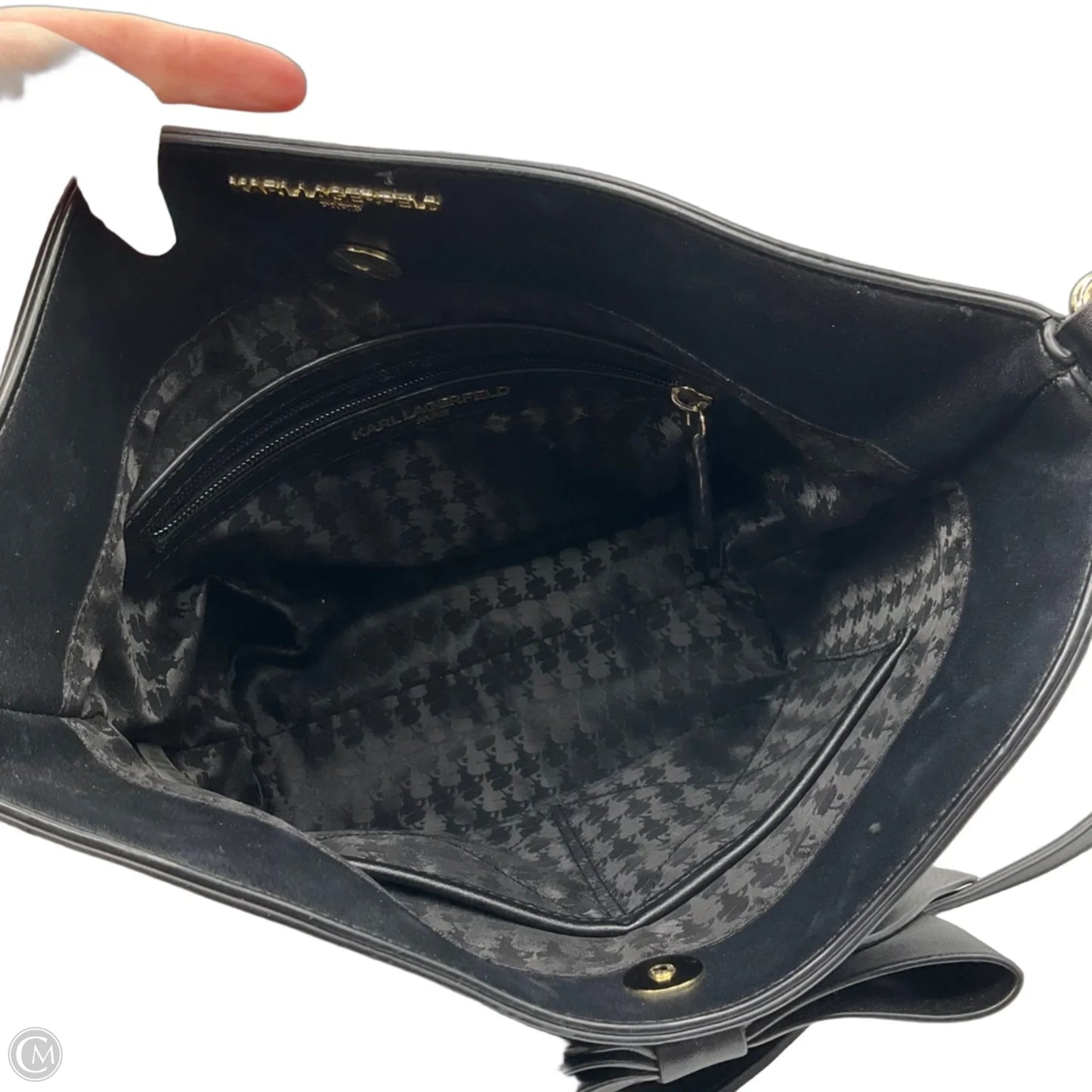 Crossbody Designer By Karl Lagerfeld, Size: Medium