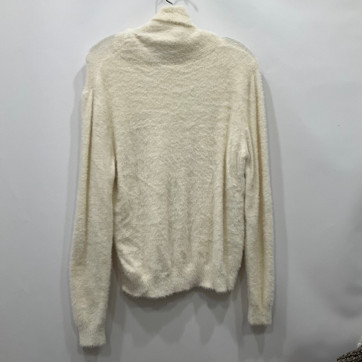 Top Long Sleeve By Impeccable Pig In Ivory, Size: L