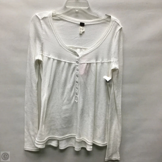 Top Long Sleeve By We The Free In White, Size: S