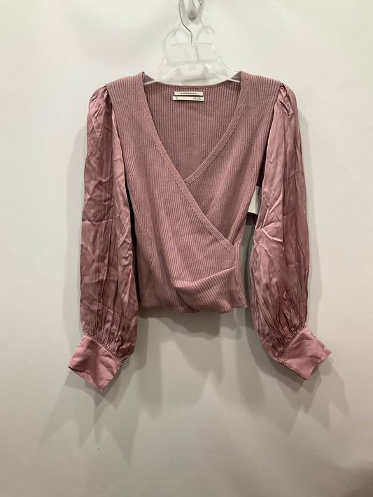 Top Long Sleeve By Anthropologie In Purple, Size: Xs