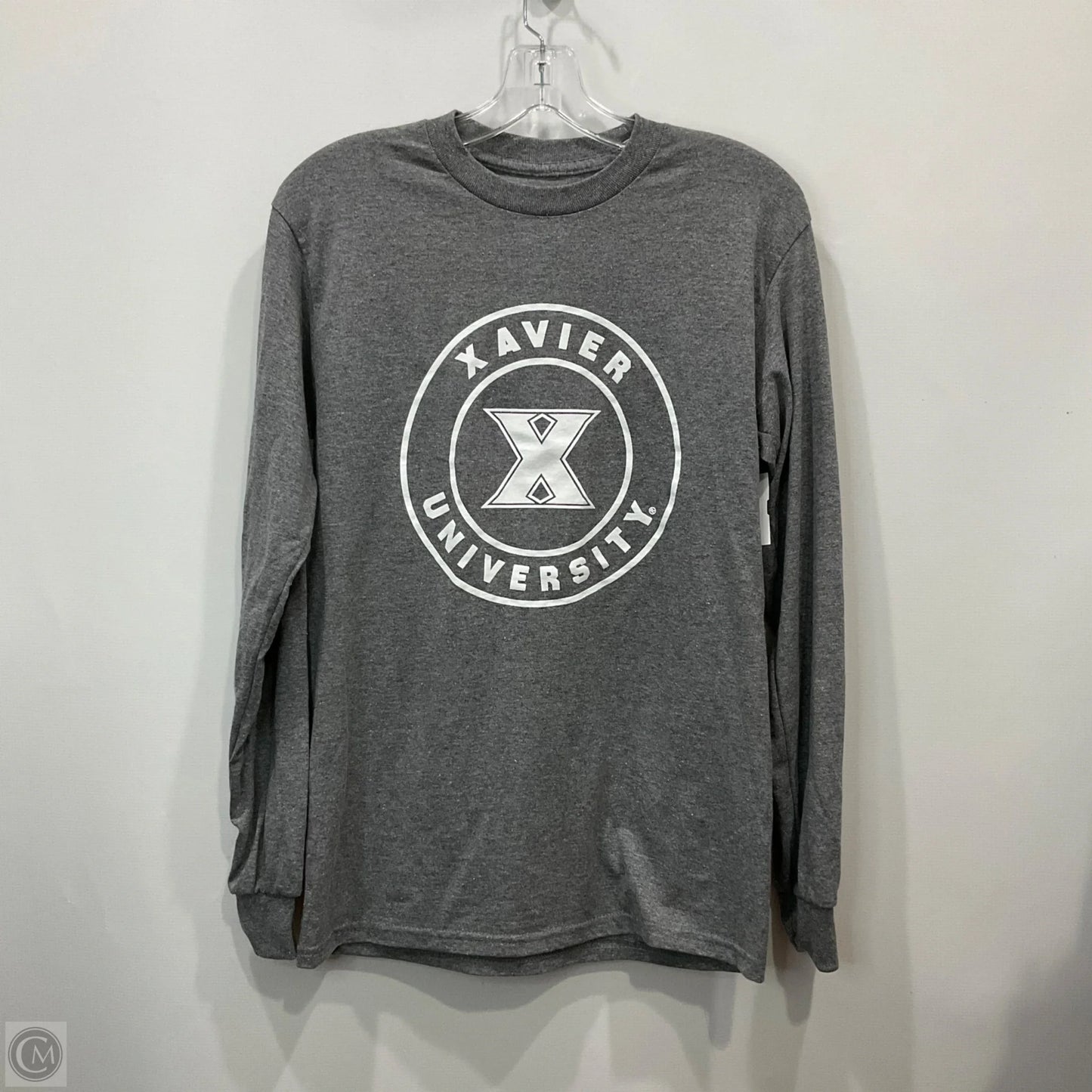 Top Long Sleeve By MV Sport In Grey, Size: S