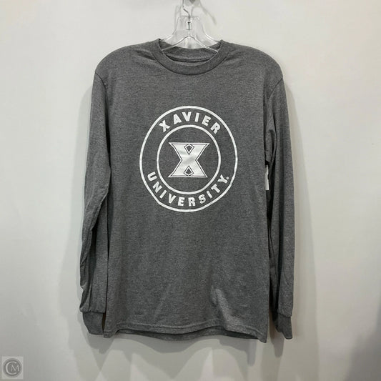 Top Long Sleeve By MV Sport In Grey, Size: S