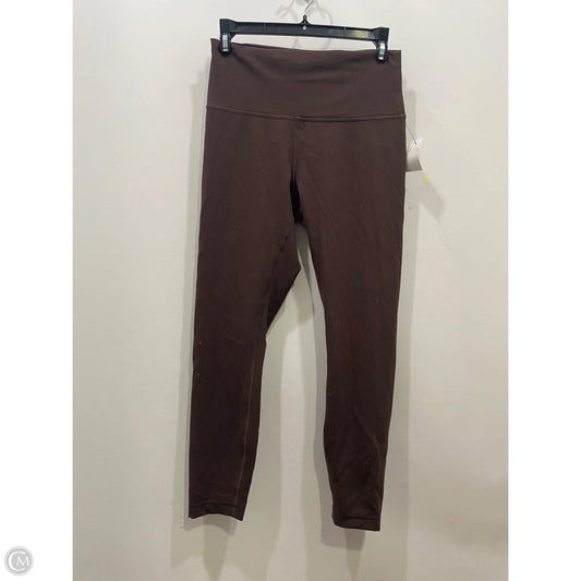 Athletic Leggings By Lululemon In Brown, Size: 8