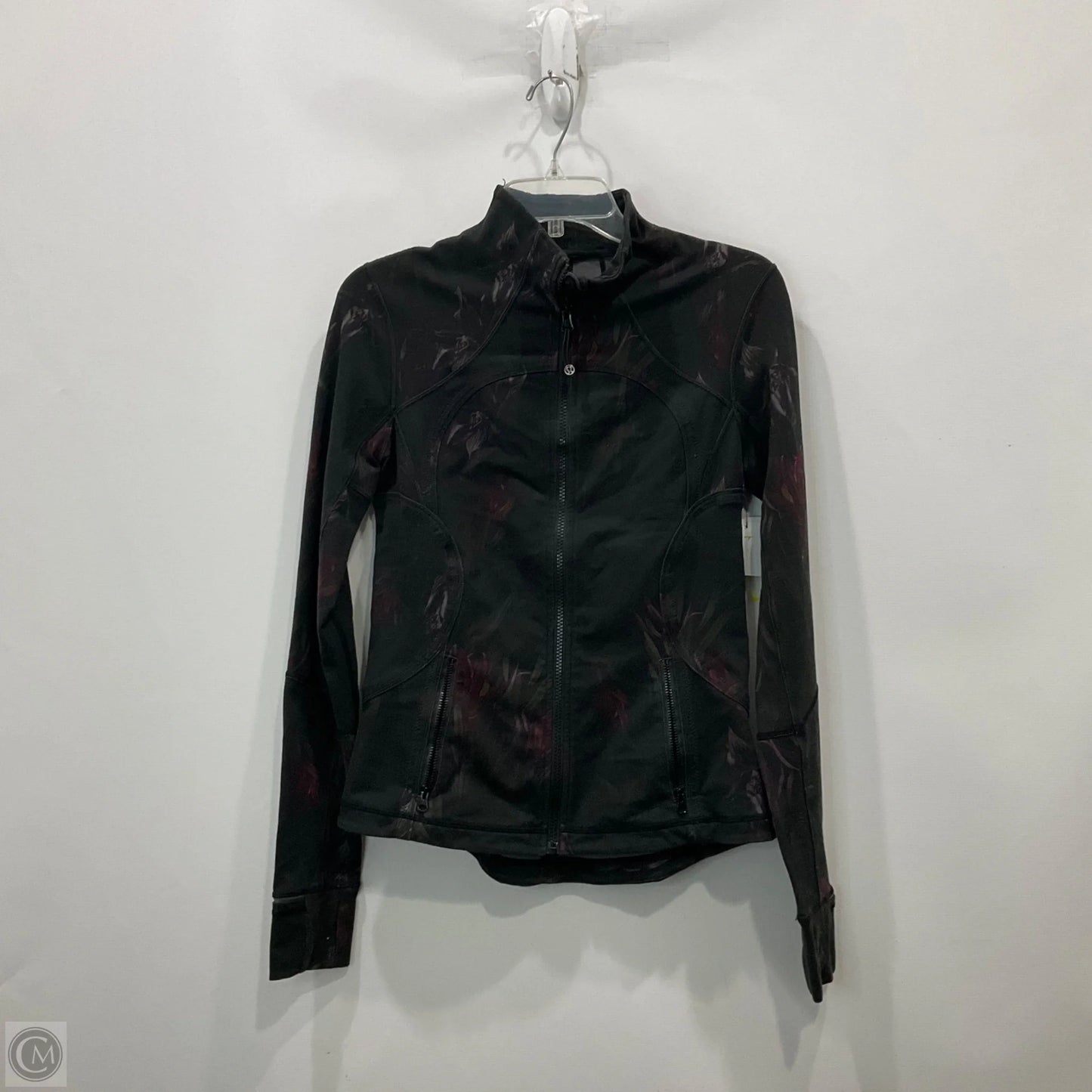 Athletic Jacket By Lululemon In Floral Print, Size: 10