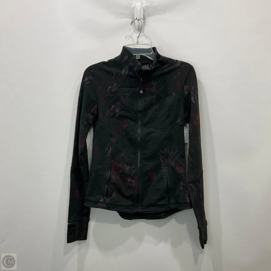 Athletic Jacket By Lululemon In Floral Print, Size: 10