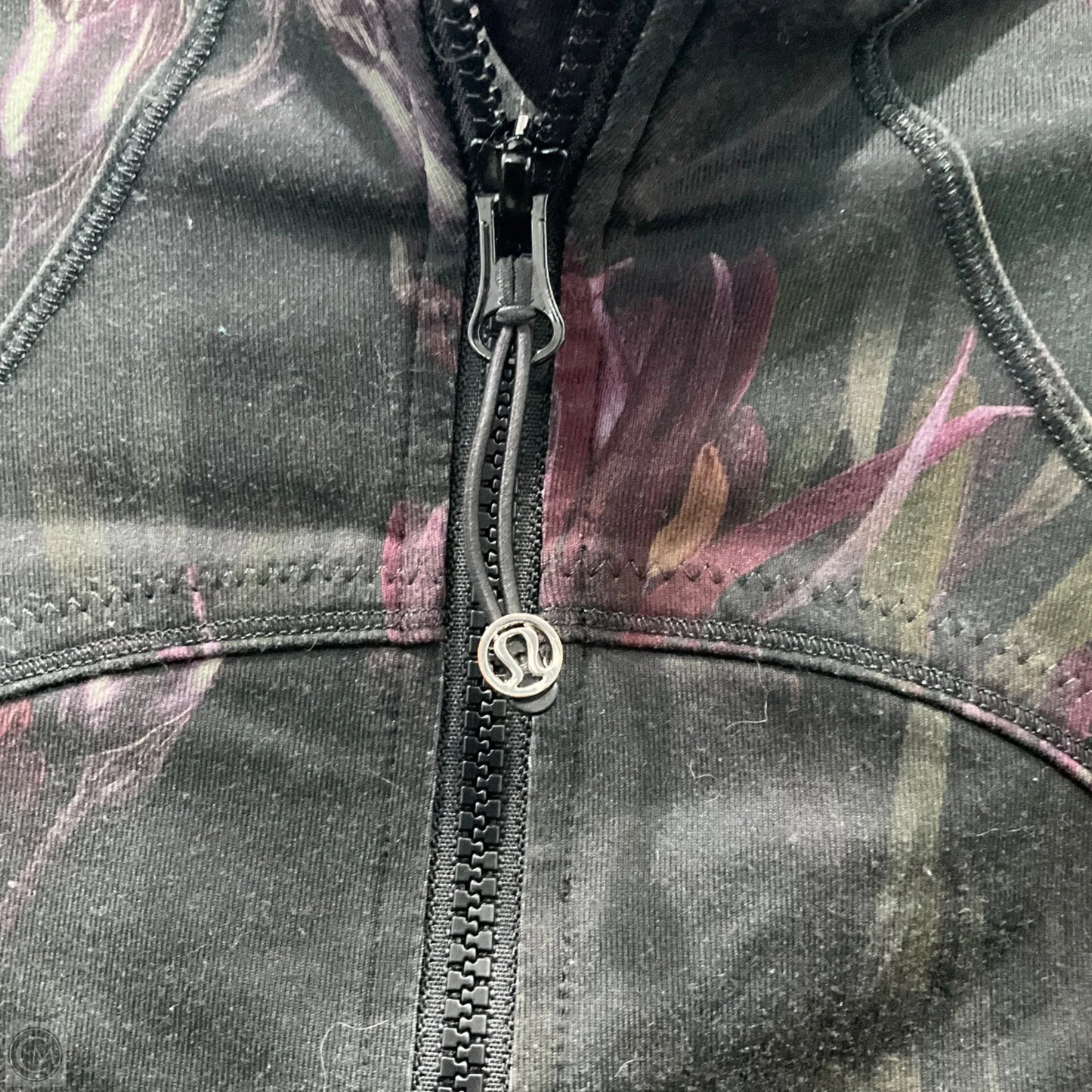 Athletic Jacket By Lululemon In Floral Print, Size: 10