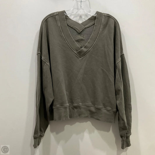 Sweatshirt Crewneck By Aerie In Green, Size: M