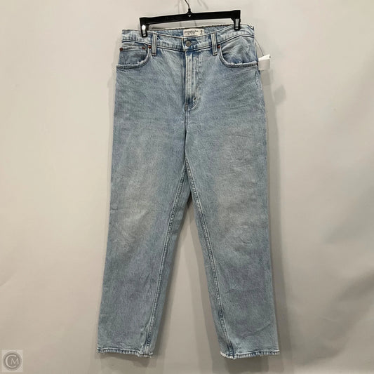 Jeans Straight By Abercrombie And Fitch In Blue Denim, Size: 6