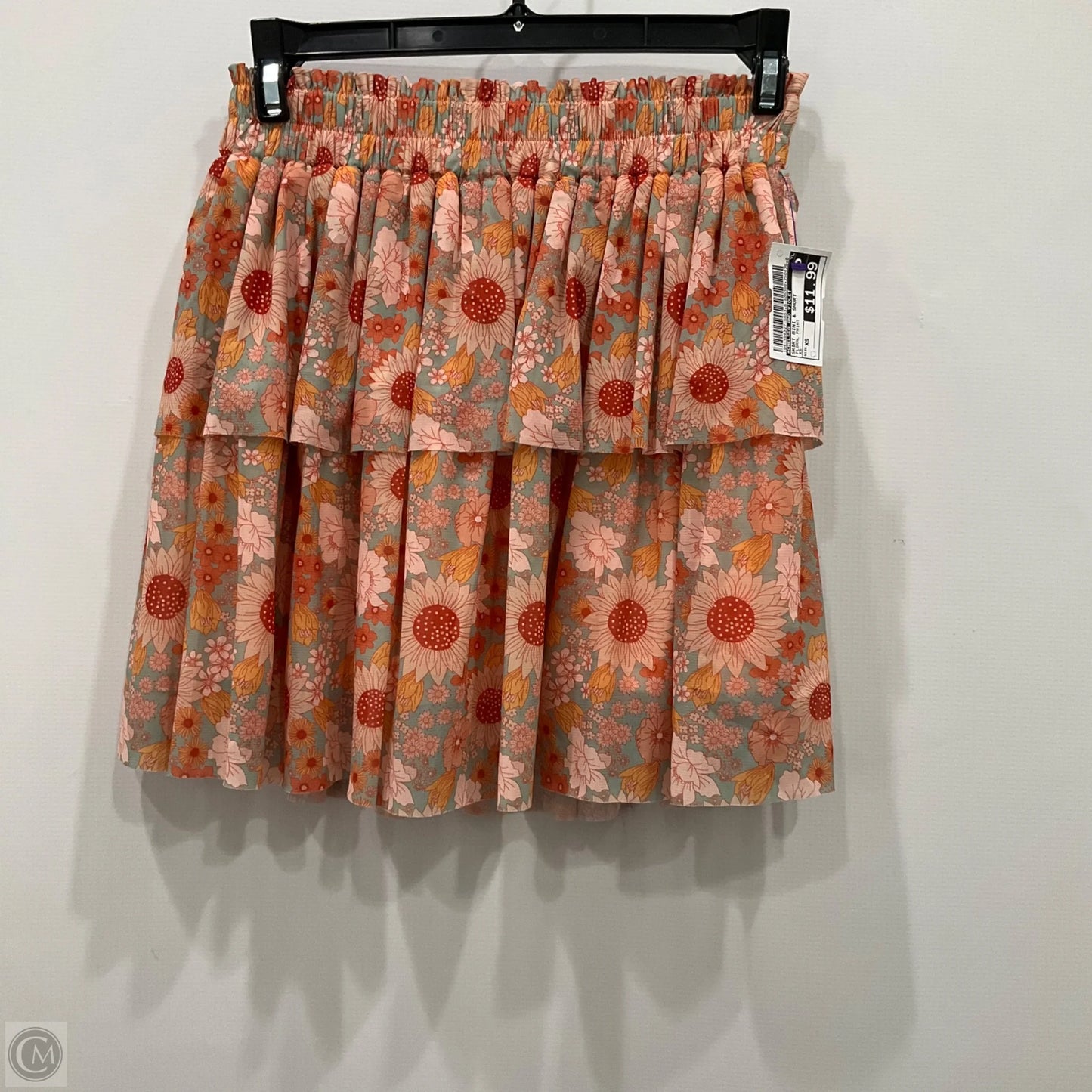 Skirt Mini & Short By Chelsea And Violet In Floral Print, Size: Xs