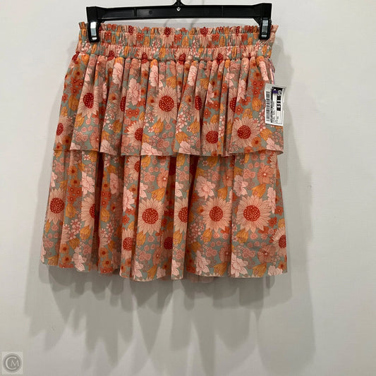 Skirt Mini & Short By Chelsea And Violet In Floral Print, Size: Xs