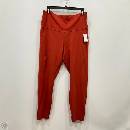 Athletic Leggings By Lululemon In Red, Size: 12