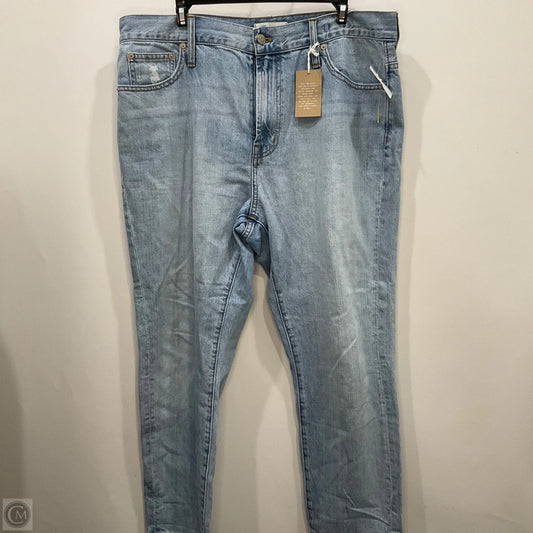 Jeans Boot Cut By Madewell In Blue Denim, Size: 16