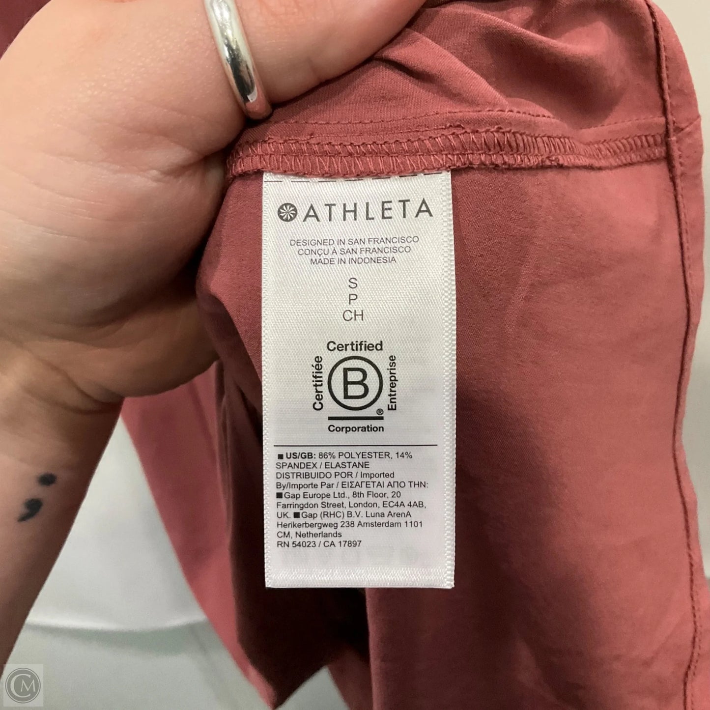 Athletic Dress By Athleta In Mauve, Size: S