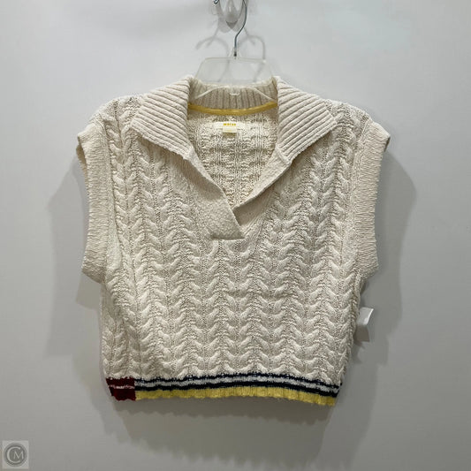 Vest Sweater By Maeve In Beige, Size: Xs
