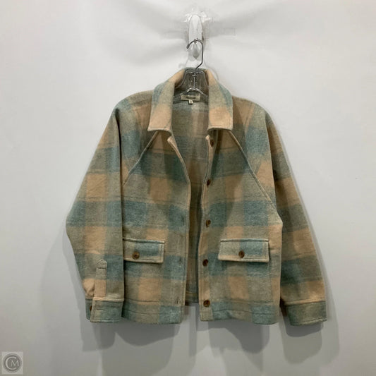 Jacket Fleece By Madewell In Plaid Pattern, Size: Xs