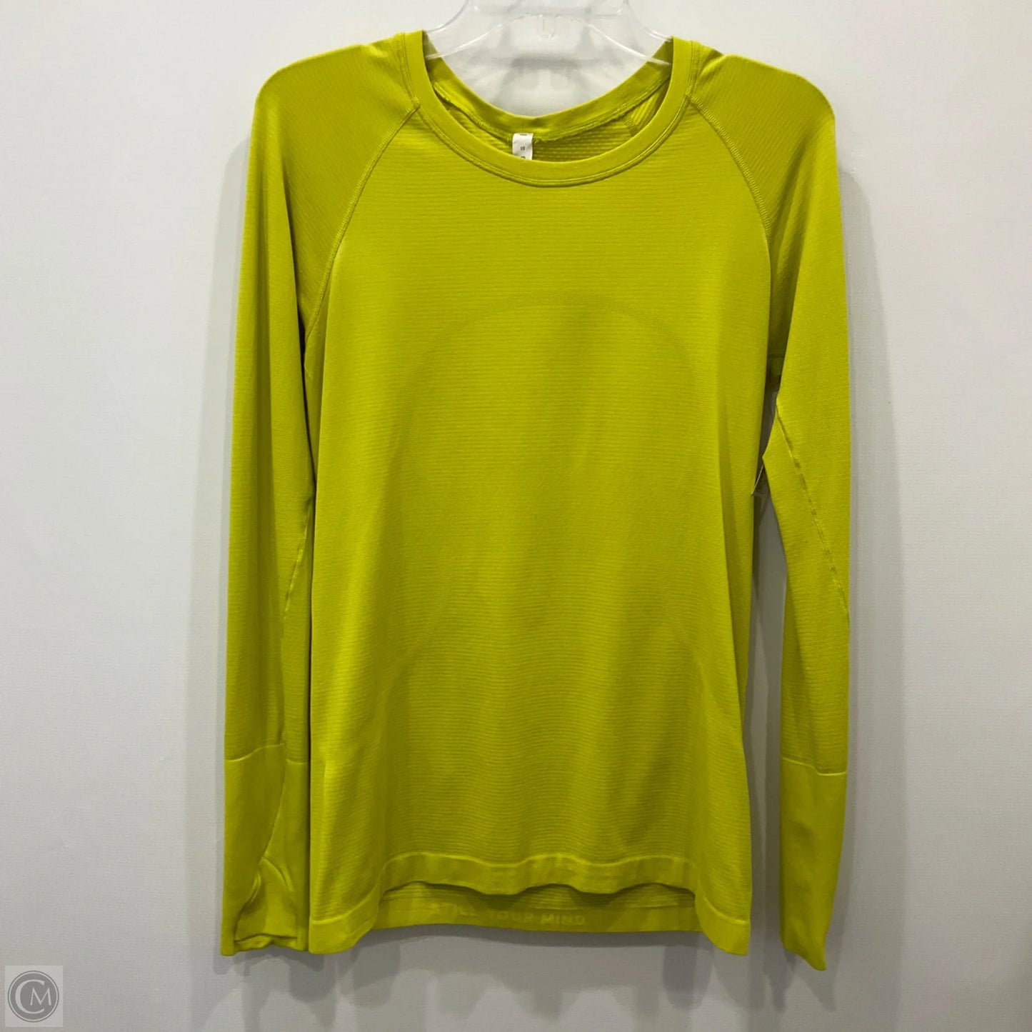Athletic Top Long Sleeve Crewneck By Lululemon In Green, Size: 10