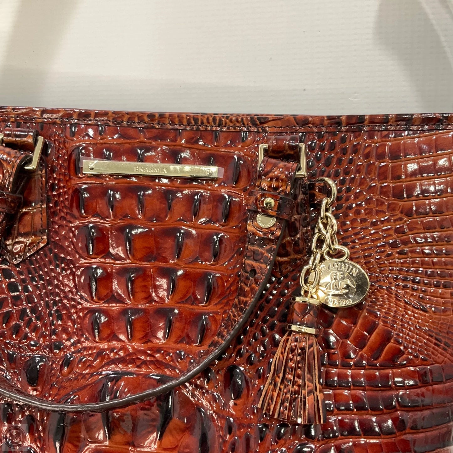 Handbag Designer By Brahmin, Size: Medium