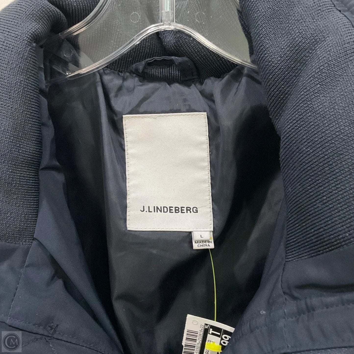 Jacket Puffer & Quilted By J.Linderberg In Navy, Size: L