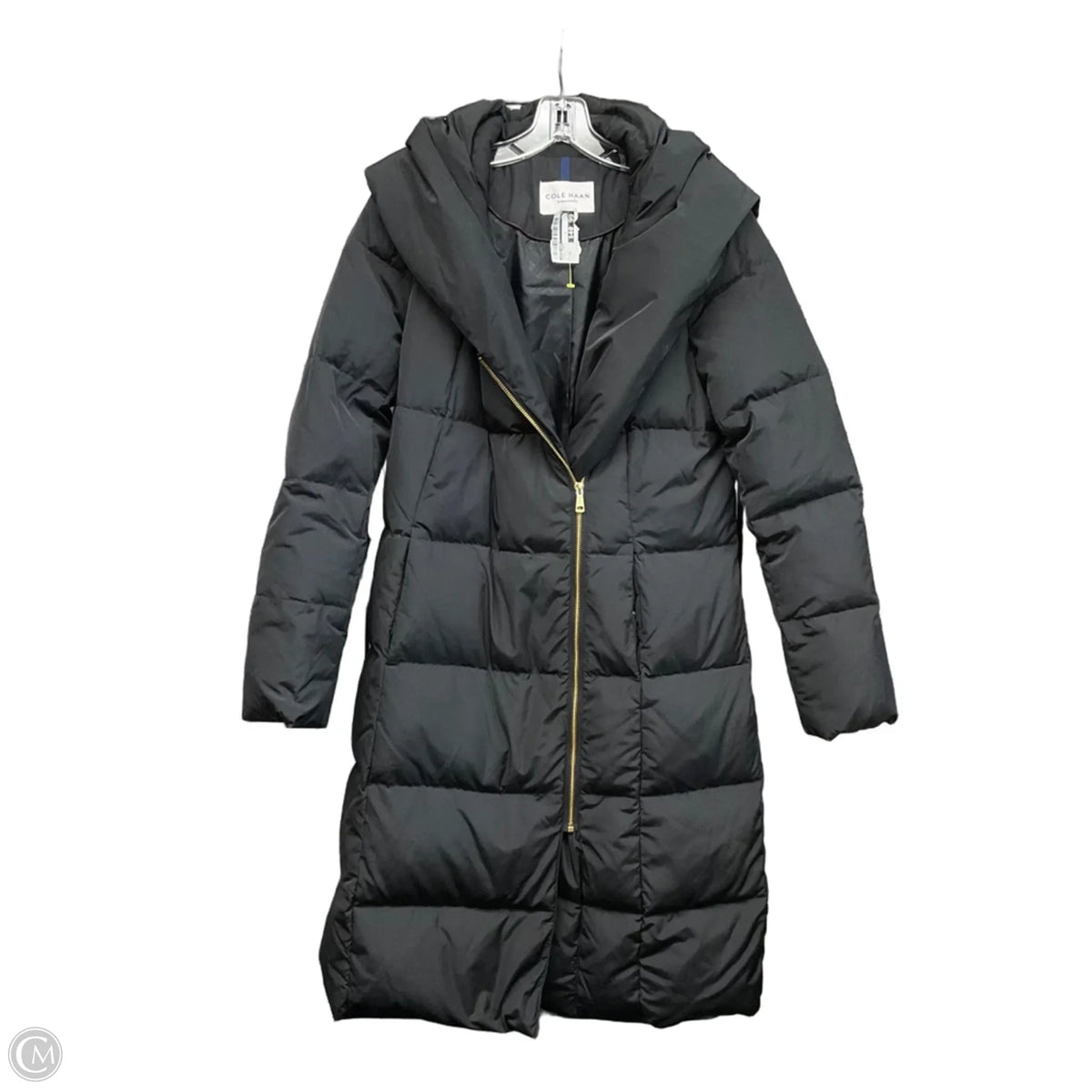 Coat Parka By Cole-haan In Black, Size: M