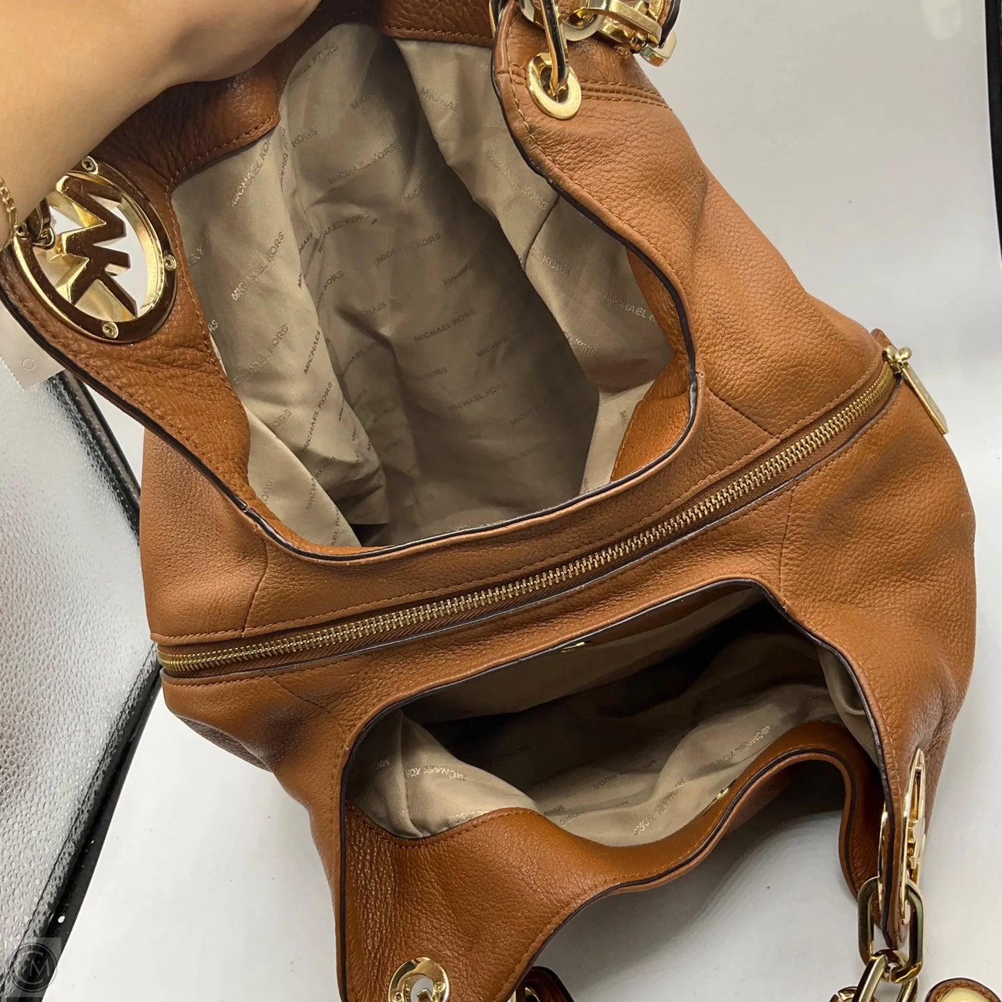 Handbag Designer By Michael Kors, Size: Large