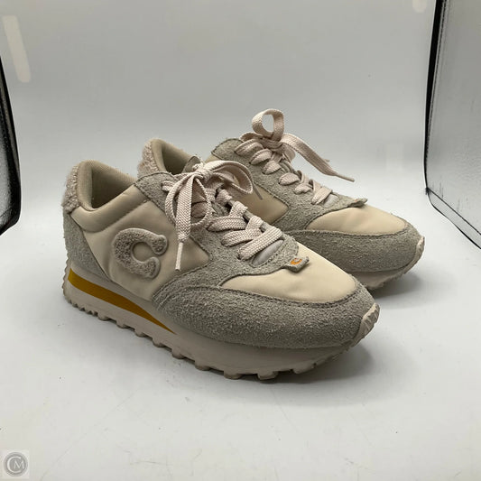 Shoes Designer By Coach In Beige, Size: 7.5