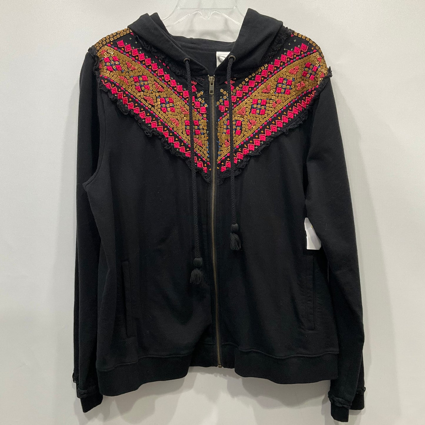 Sweatshirt Hoodie By Anthropologie In Black, Size: Xl