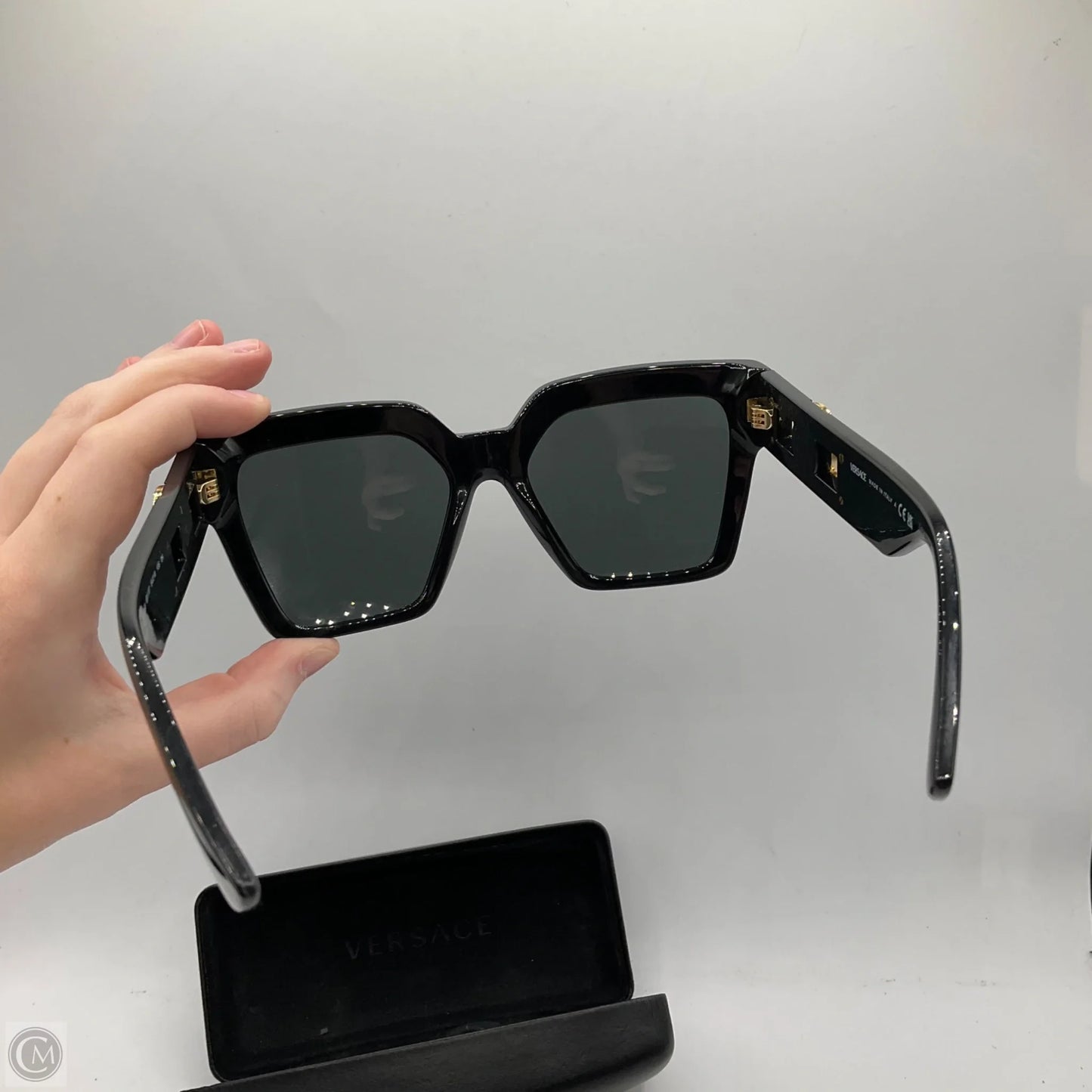 Sunglasses Luxury Designer By Versace, Size: