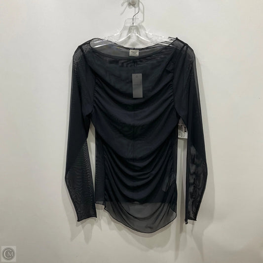 Top Long Sleeve By Abercrombie And Fitch In Black, Size: L