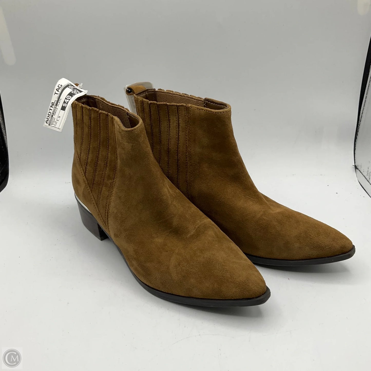 Boots Ankle Flats By Marc Fisher In Brown, Size: 7.5