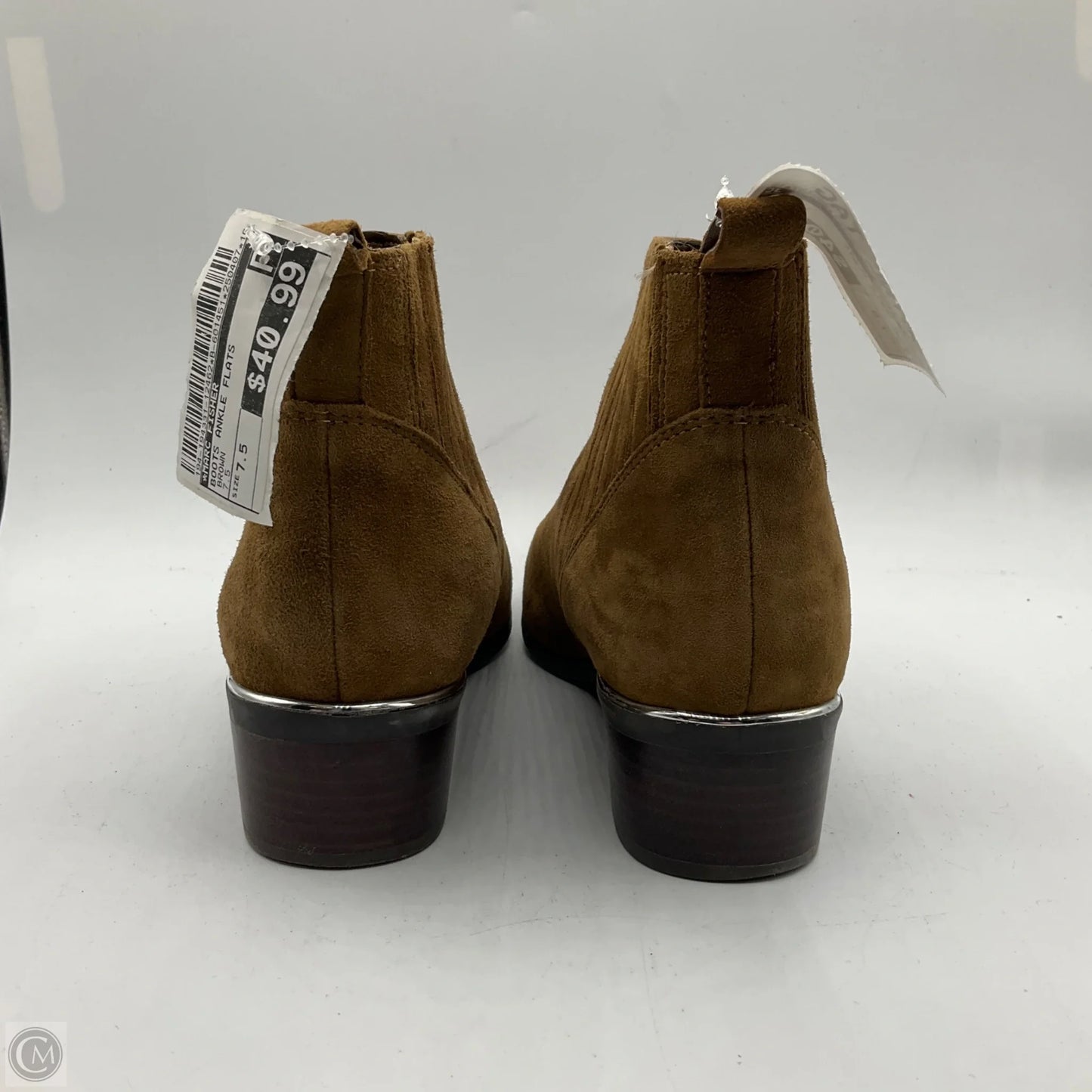 Boots Ankle Flats By Marc Fisher In Brown, Size: 7.5