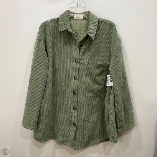 Top Long Sleeve By The Native One In Green, Size: S