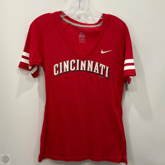 Top Short Sleeve By Nike Apparel In Red, Size: S