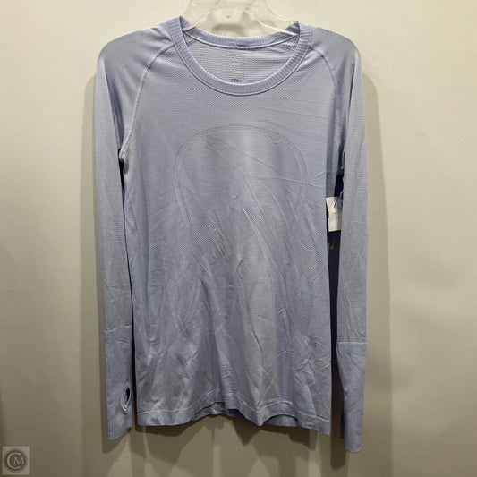 Athletic Top Long Sleeve Crewneck By Lululemon In Blue, Size: 10
