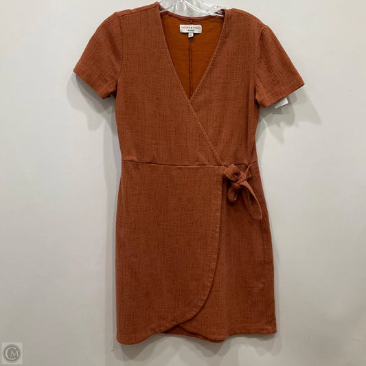 Dress Casual Midi By Clothes Mentor In Orange, Size: S
