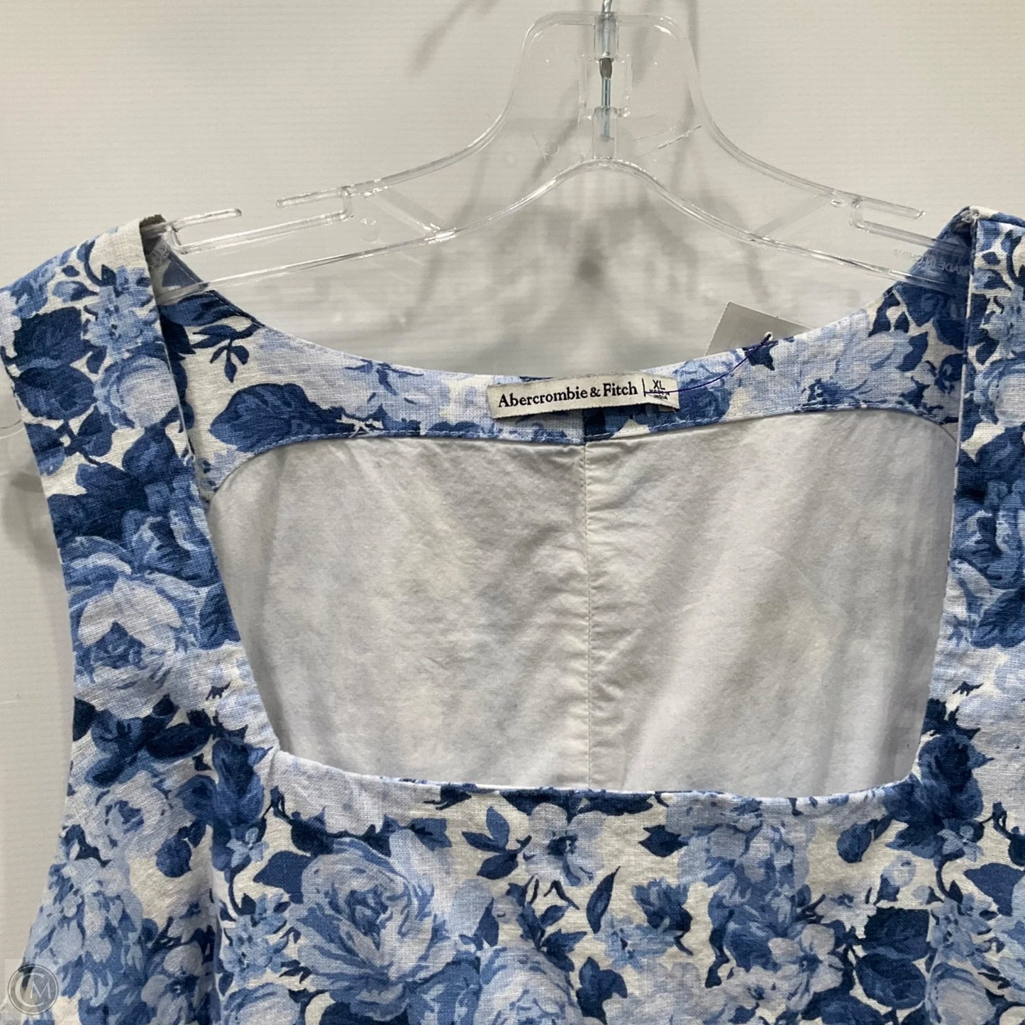 Dress Casual Midi By Abercrombie And Fitch In Blue, Size: Xl