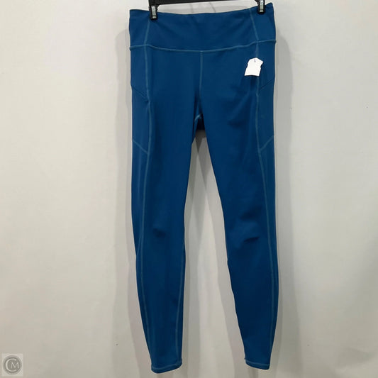 Athletic Leggings By Athleta In Blue, Size: M