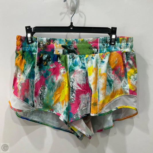 Athletic Shorts By Lululemon In Multi-colored, Size: 10
