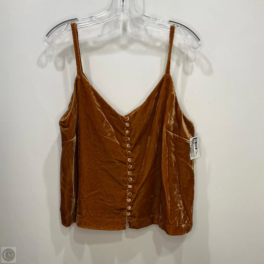 Top Sleeveless By Madewell In Brown, Size: L