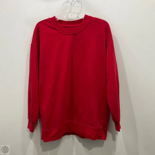 Sweatshirt Crewneck By Lululemon In Red, Size: 6