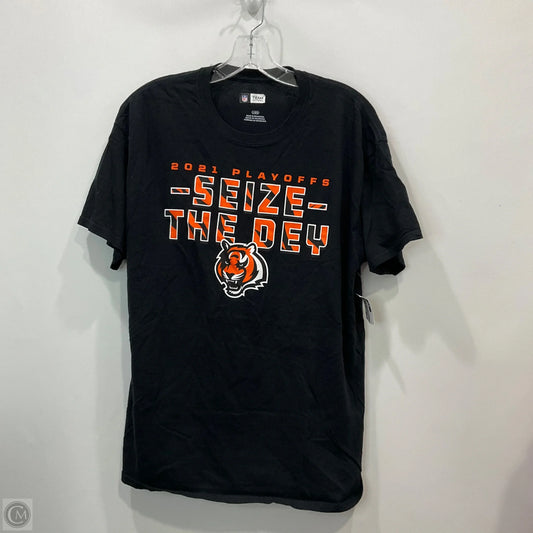 Top Short Sleeve By NFL In Black, Size: L