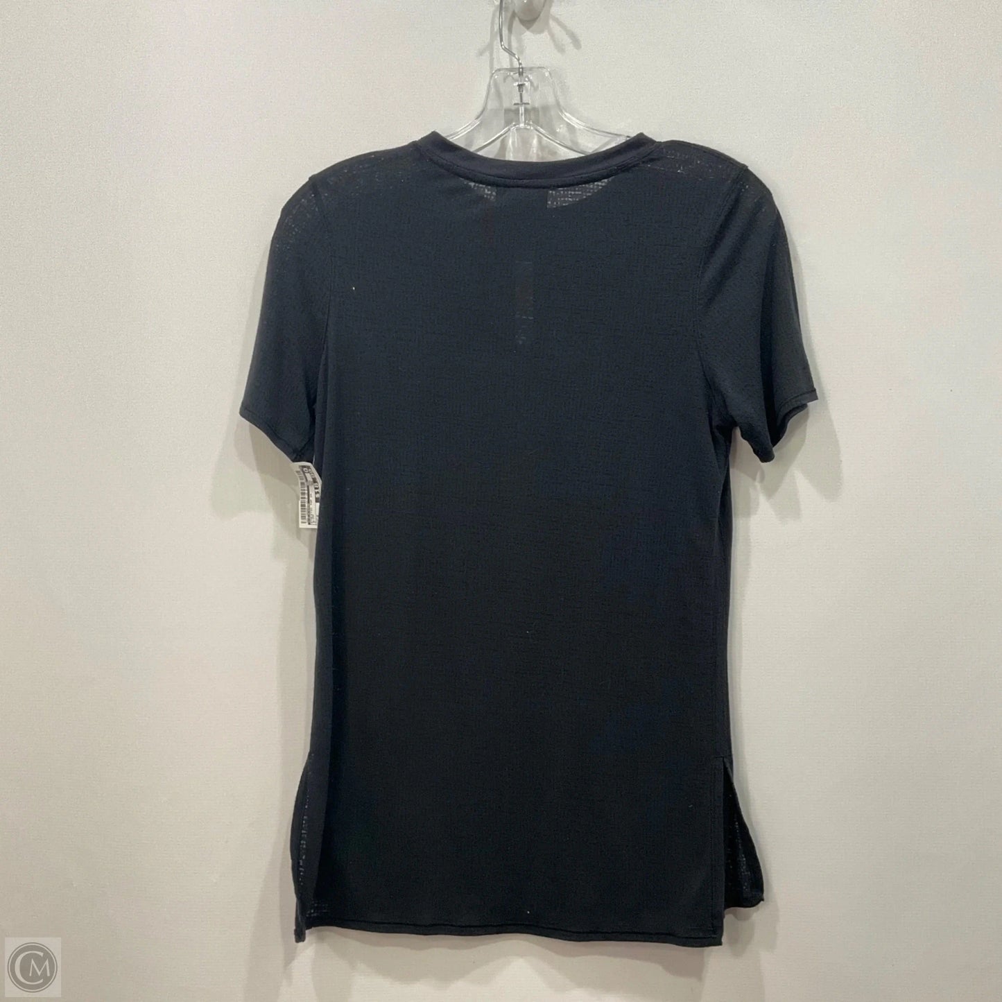 Athletic Top Short Sleeve By Lululemon In Black, Size: 2