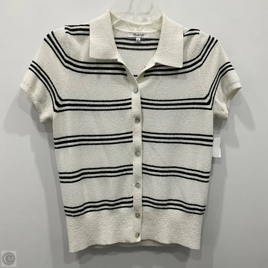 Top Short Sleeve By Madewell In Black & White, Size: S