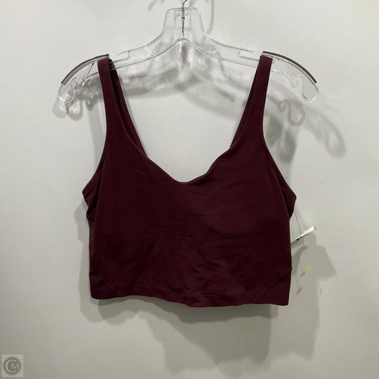 Athletic Bra By Lululemon In Red, Size: 10