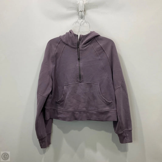 Athletic Sweatshirt Hoodie By Lululemon In Purple, Size: L